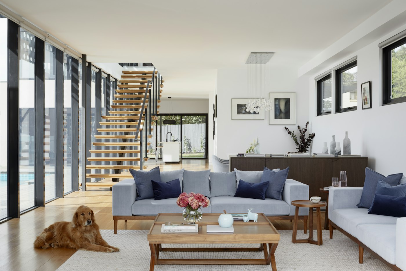 Garden apartment interior